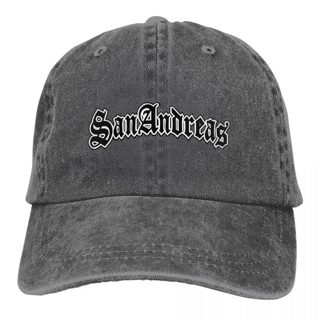 Classic GTA Themed San Andreas Baseball Adjustable Denim Cap