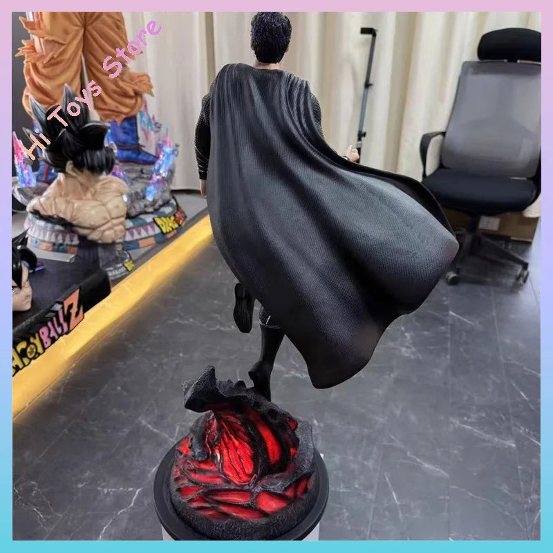 73Cm Justice League: Injustice for All Black Superman Action Figure Man of Steel Full Body Statue Figure Large Sized Figurines
