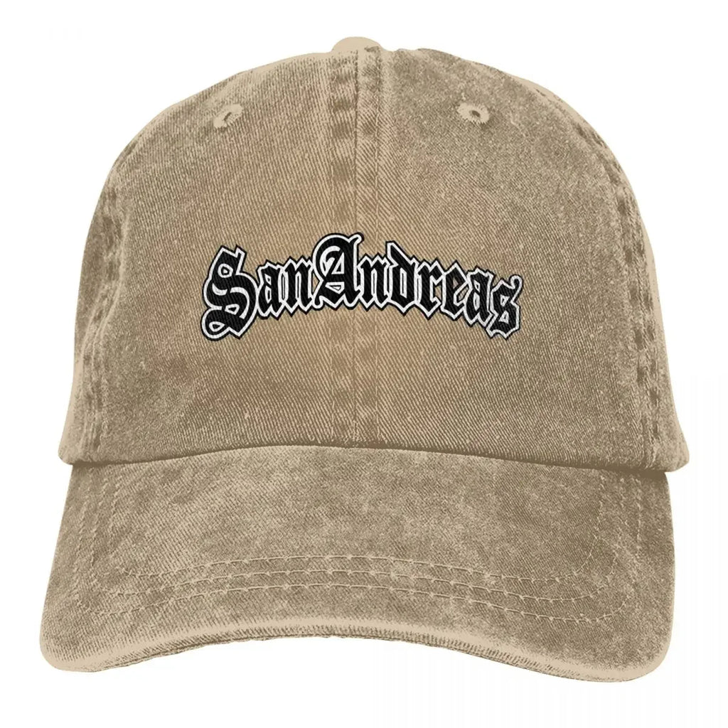 Classic GTA Themed San Andreas Baseball Adjustable Denim Cap