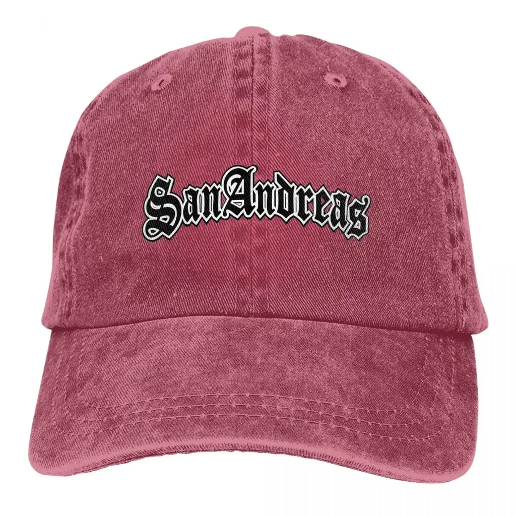 Classic GTA Themed San Andreas Baseball Adjustable Denim Cap
