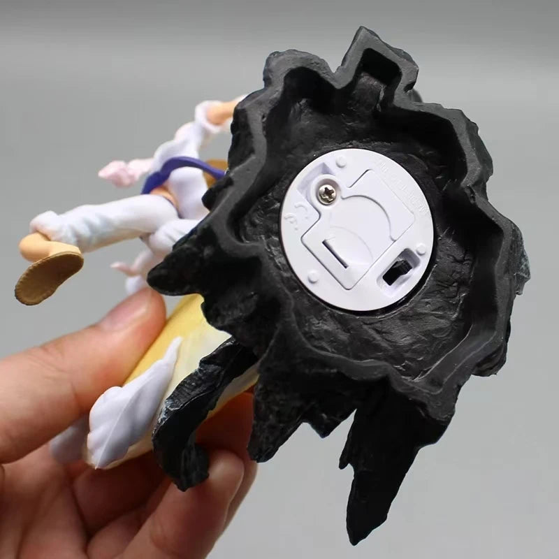 12Cm One Piece Anime Figure Moon Fairy Nika Monkey D Luffy Gear 5 with Moon Light Action Figure Statue Model Collection Toys