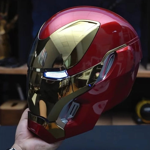 Iron Man MK50 Figure 1:1 Wearable Cos Mask Voice-Activated Deformation Helmet around Animation Derivatives Model Toy Gift Boy