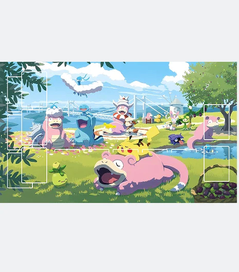 17 Designs DIY 600*350*2MM Pokemon Playmat - Anime Mew Leafeon Pikachu Squirtle Bulbasaur Charmander PTCG Battle Card Mat