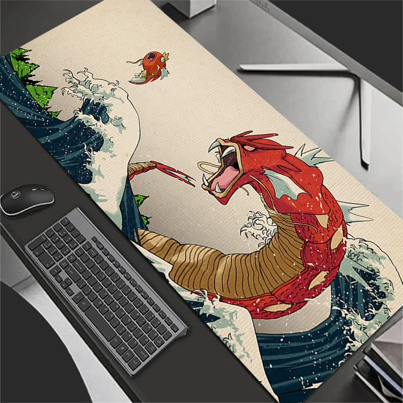 Mouse Pad Large Gamer XXL Mini Pc Keyboard Desk Mouse Mat Carpet Rubber Tapis Souris Gaming Notbook P-Pokemons Gyarados Mousepad