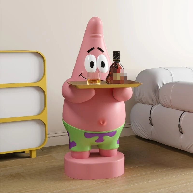 New Sponge Patrick Star Cartoon Table Living Room Bedside Table Ornaments Floor-Standing Sofa Coffee Table Furniture Decorations