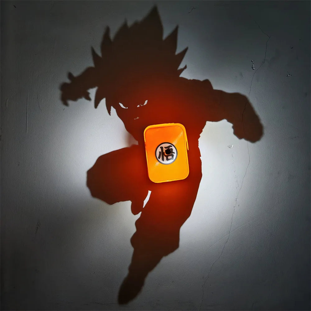 One Piece Zoro Wall Lamp Anime Peripherals Figure Roronoa Night Light Model Dragon Ball Collection Toys for Kids Gift