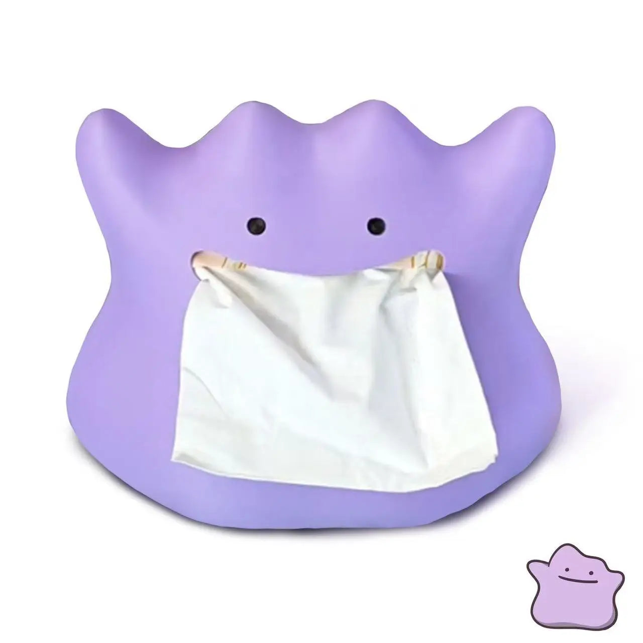 Anime Pokemon Figure Shape Ditto Cute Tissue Box Napkin Storage Box Cartoon Kitchen Paper Container Desktop Decoration