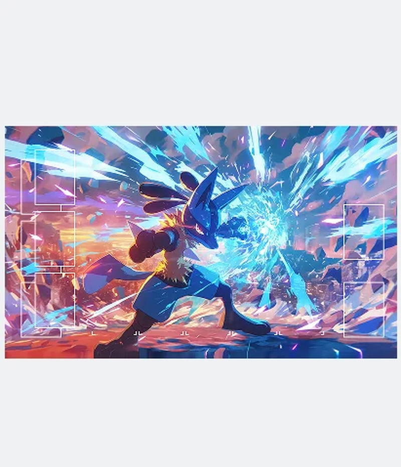 17 Designs DIY 600*350*2MM Pokemon Playmat - Anime Mew Leafeon Pikachu Squirtle Bulbasaur Charmander PTCG Battle Card Mat