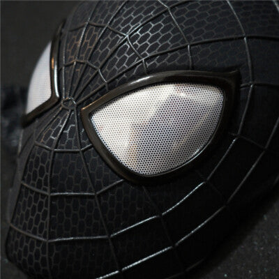 Spider-Man 2 Handmade Black Mask - Movie-Accurate Cosplay