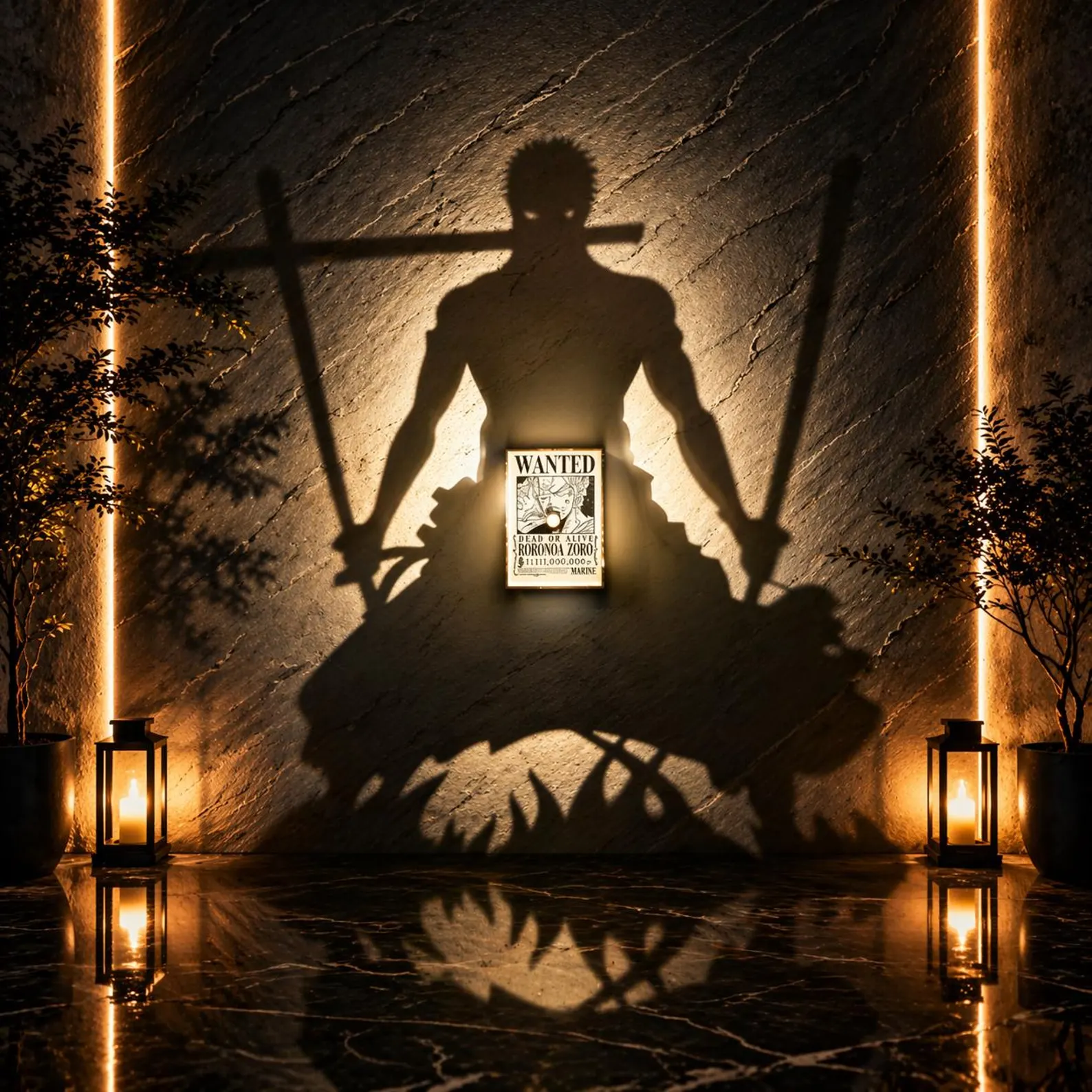 One Piece Zoro Wall Lamp + Dragon Ball Collection