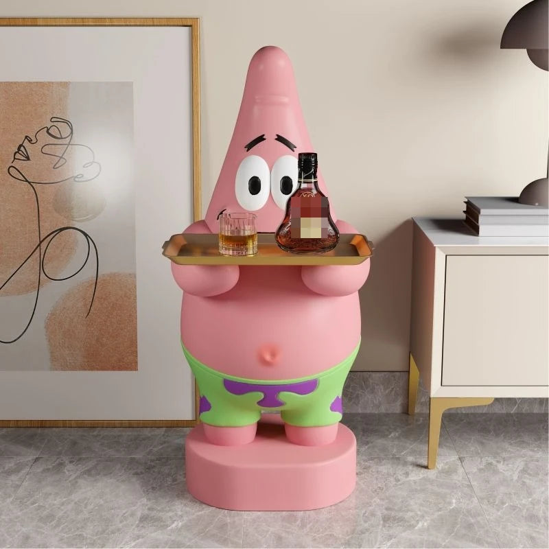New Sponge Patrick Star Cartoon Table Living Room Bedside Table Ornaments Floor-Standing Sofa Coffee Table Furniture Decorations