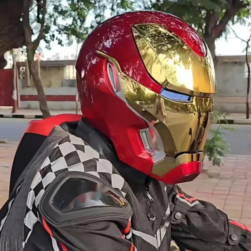 Iron Man MK50 Figure 1:1 Wearable Cos Mask Voice-Activated Deformation Helmet around Animation Derivatives Model Toy Gift Boy