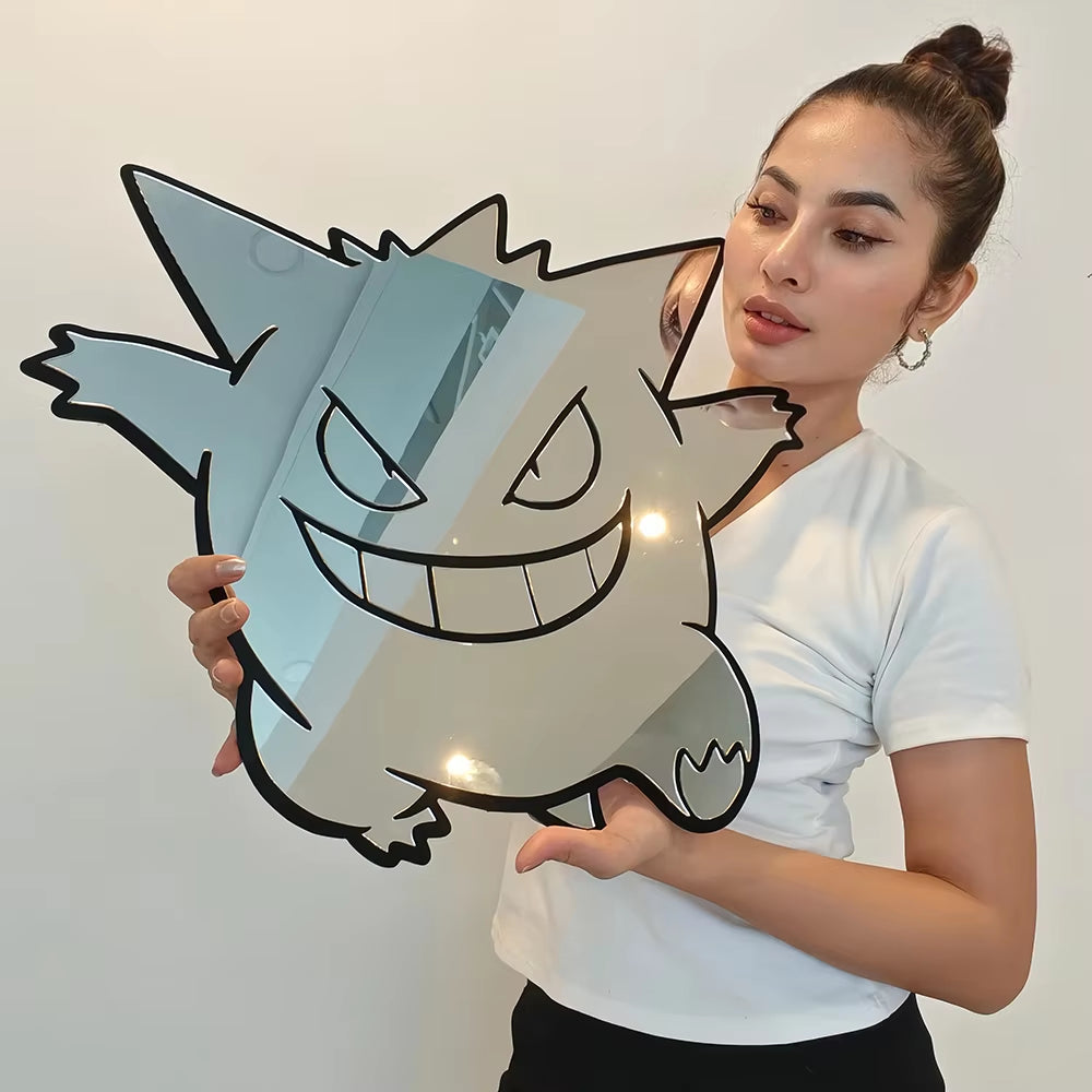 Anime Mirror Gengar/Pikachu Mirror One Piece Dragon Ball Z Pokemon Turn Your Room into a Living Manga Scene