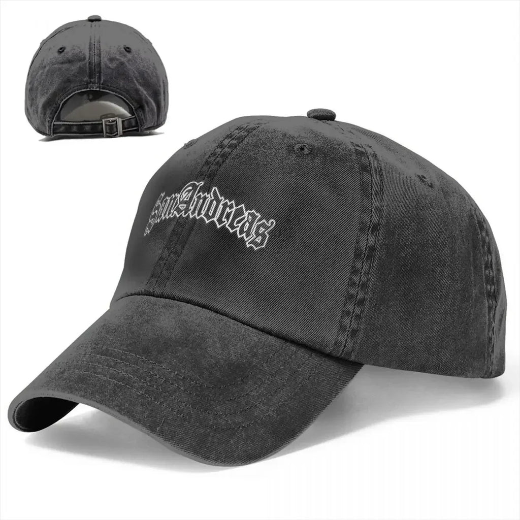 Classic GTA Themed San Andreas Baseball Adjustable Denim Cap