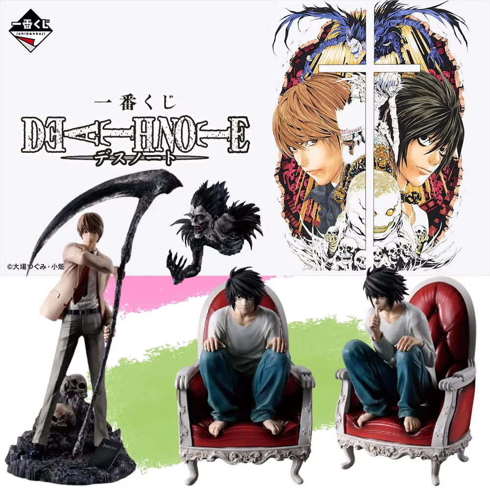 In Stock Genuine  Ichiban Kuji Death Note L Yagami Light Figure Anime Model Toy