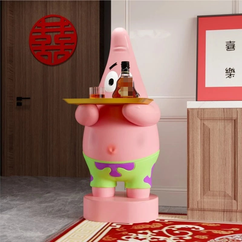 New Sponge Patrick Star Cartoon Table Living Room Bedside Table Ornaments Floor-Standing Sofa Coffee Table Furniture Decorations