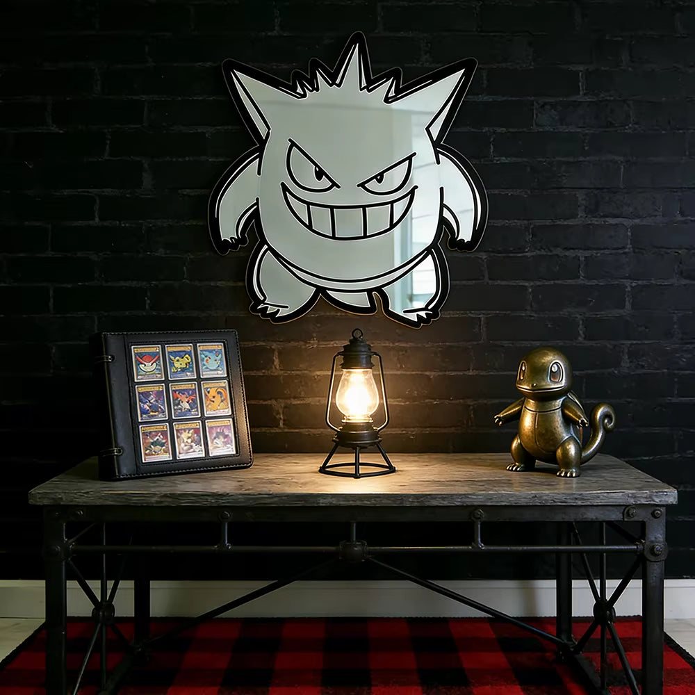 Anime Mirror Gengar/Pikachu Mirror One Piece Dragon Ball Z Pokemon Turn Your Room into a Living Manga Scene