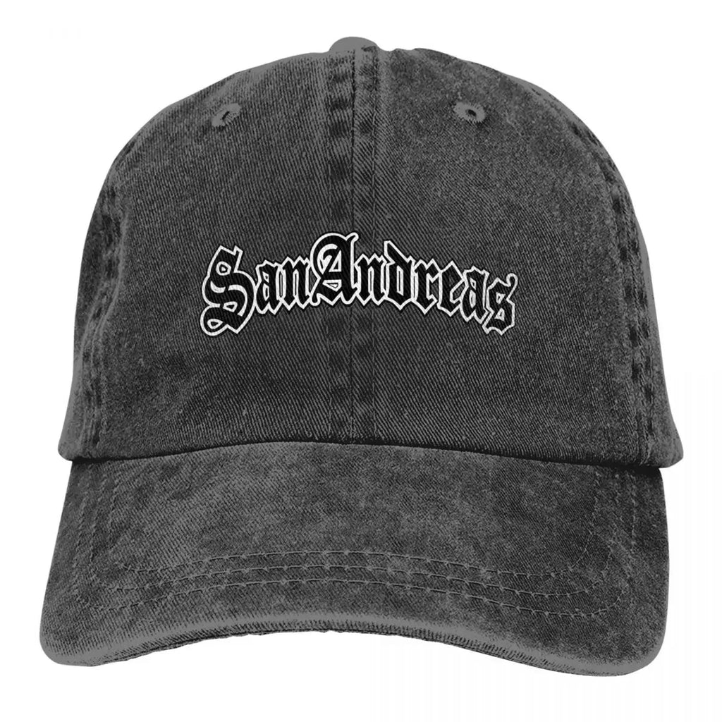 Classic GTA Themed San Andreas Baseball Adjustable Denim Cap