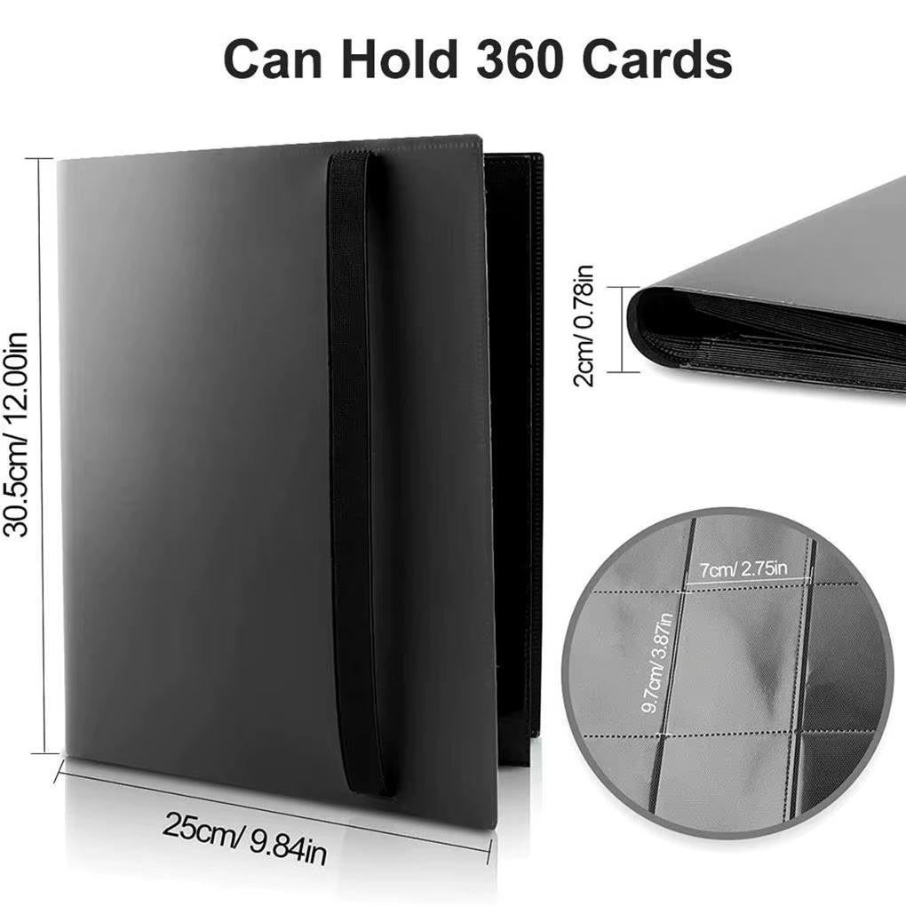 Trading Card Collector Holder 9-Pocket 360 Cards Binder
