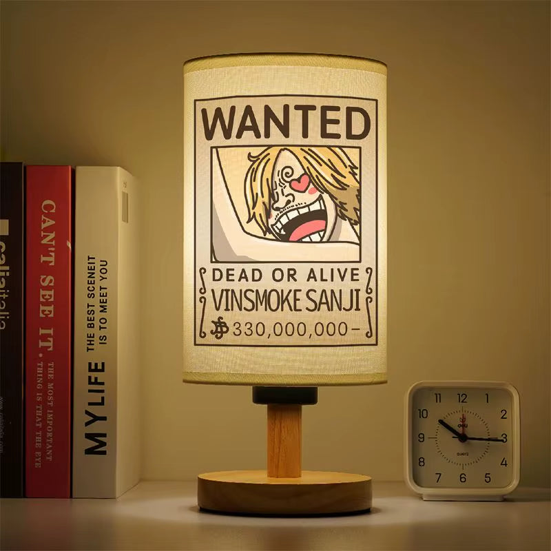 One Piece Surrounding Small Table Lamp Luffy Zoro LED Lamp Japanese Anime Student Eye Protection Warm Lamp