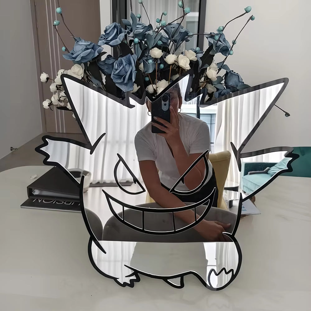 Anime Mirror Gengar/Pikachu Mirror One Piece Dragon Ball Z Pokemon Turn Your Room into a Living Manga Scene
