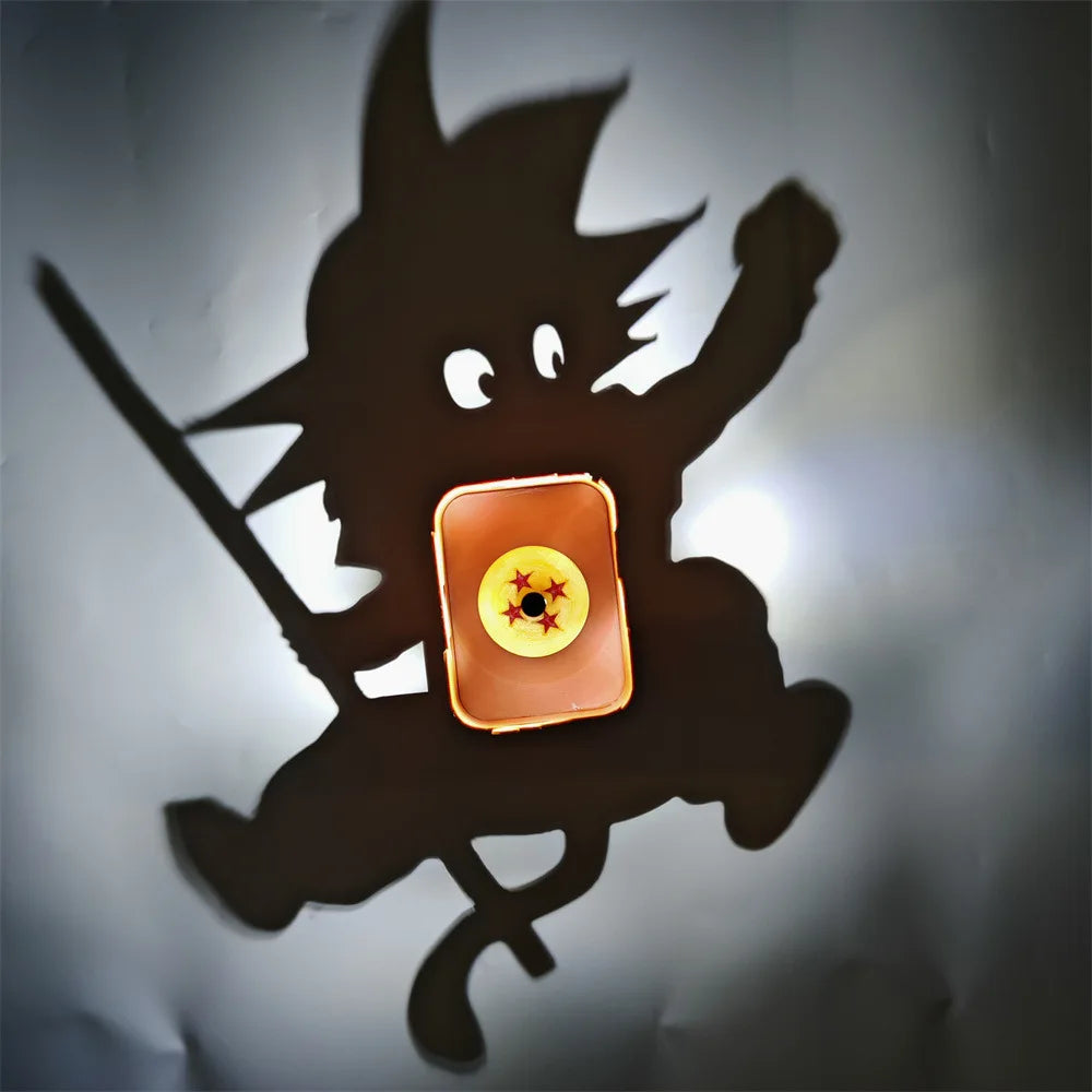 One Piece Zoro Wall Lamp Anime Peripherals Figure Roronoa Night Light Model Dragon Ball Collection Toys for Kids Gift