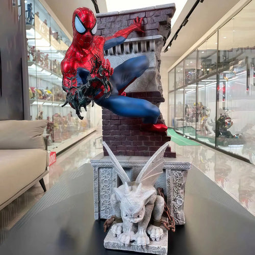 New 29Cm Spider-Man the Amazing Gk Model Statue Figure Trendy Toy Scene Peripheral Desktop Decoration Birthday Gift