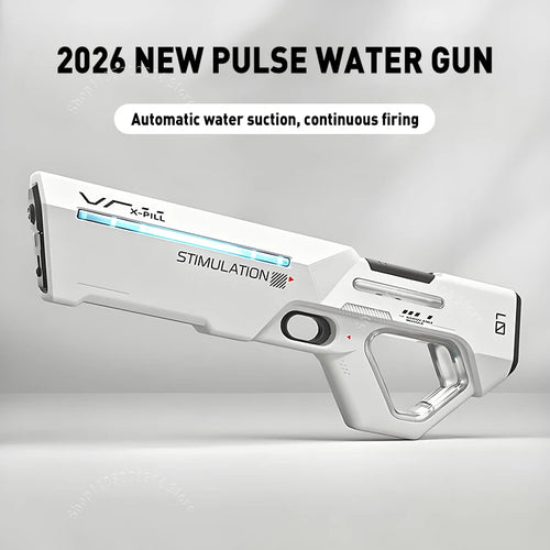 2026 Model Electric Water Gun Large Capacity Electric Suction Long-Distance Shooting with LED Light Children'S Water Play Toy