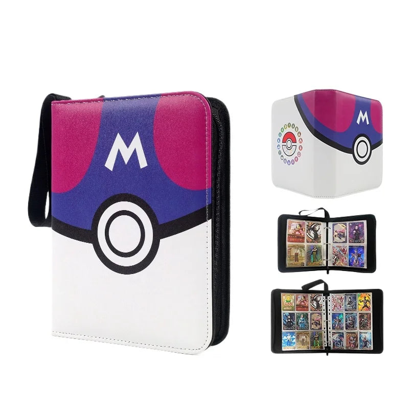 Pokemon Card Anime Photo Album Collect Album Loose Leaf Pu Zipper Game King Fans Pikachu Card Pack Toys Figure Card Storage Bag