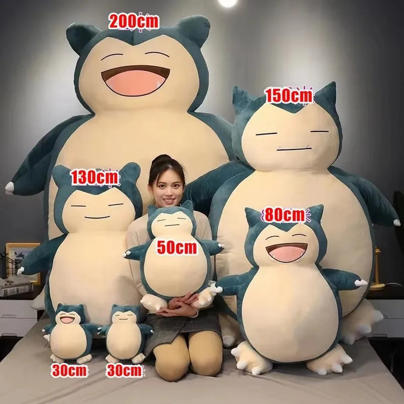 200/150Cm Aoger Pokemon Snorlax Giant Stuffed Cute Toy Leather Shell No Filling Cuddle Pillow Kawaii Soft Gift for Children