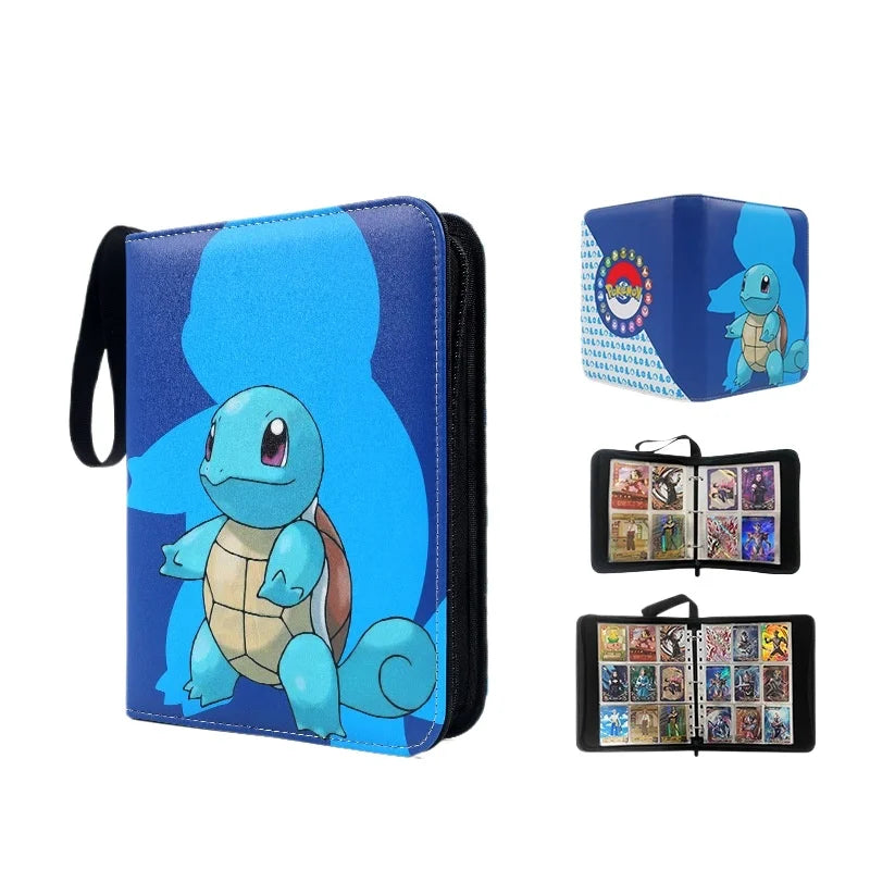 Pokemon Card Anime Photo Album Collect Album Loose Leaf Pu Zipper Game King Fans Pikachu Card Pack Toys Figure Card Storage Bag