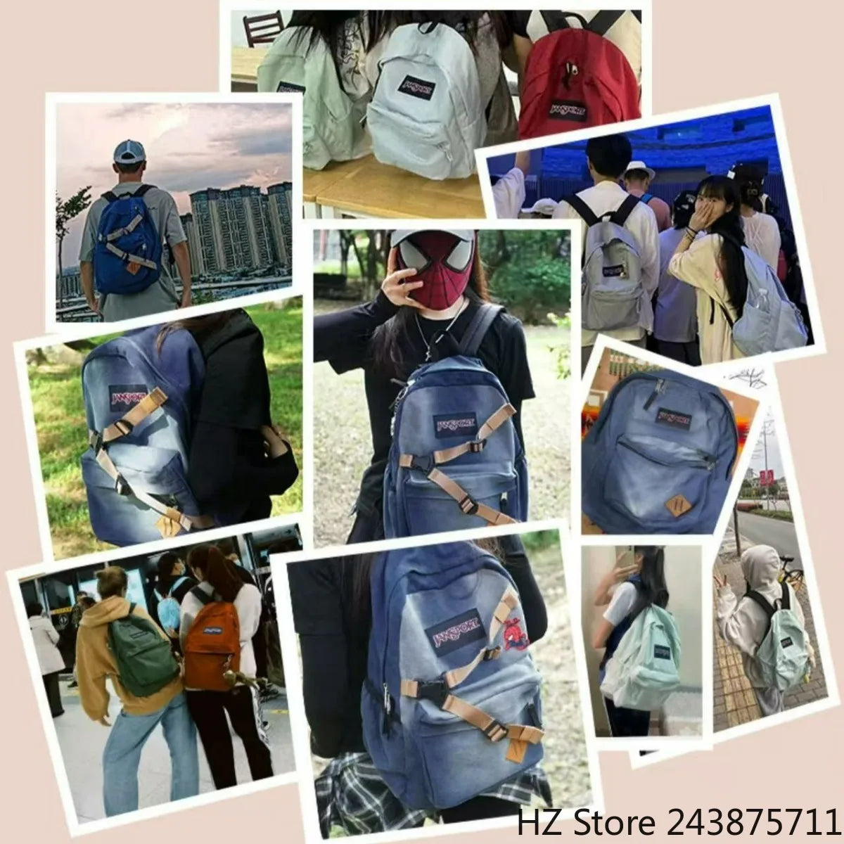 Spider-Man Denim Backpack - Spiderman Andrew Garfield Backpack