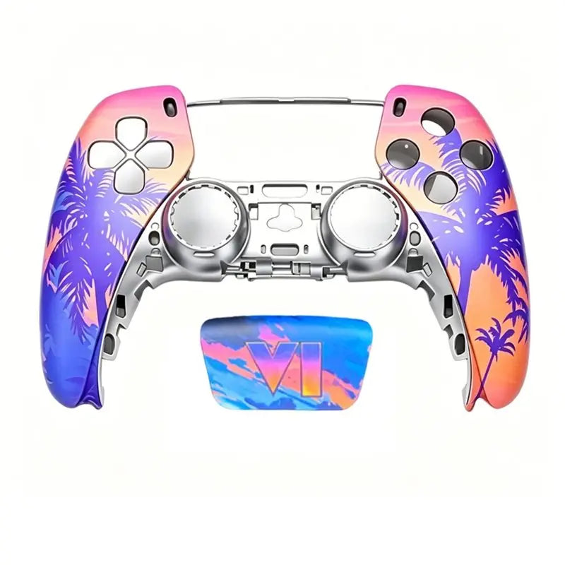 PS5 Compatible Game Controller GTA VI Themed Shell