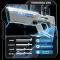 2026 Model Electric Water Gun Large Capacity Electric Suction Long-Distance Shooting with LED Light Children'S Water Play Toy