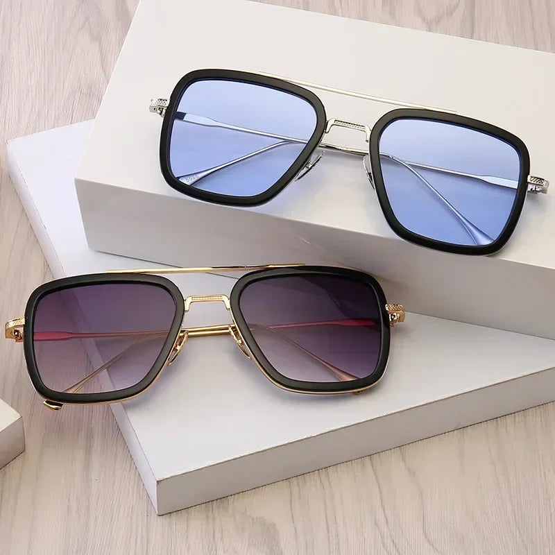 Luxury Tony Stark Iron Man Sun Glasses UV400