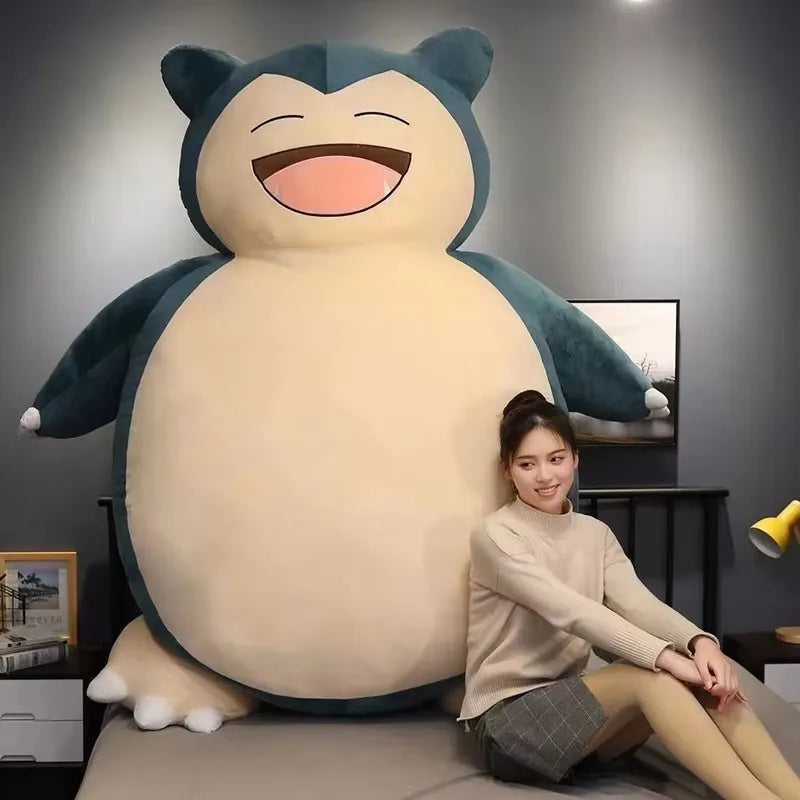 200/150Cm Aoger Pokemon Snorlax Giant Stuffed Cute Toy Leather Shell No Filling Cuddle Pillow Kawaii Soft Gift for Children