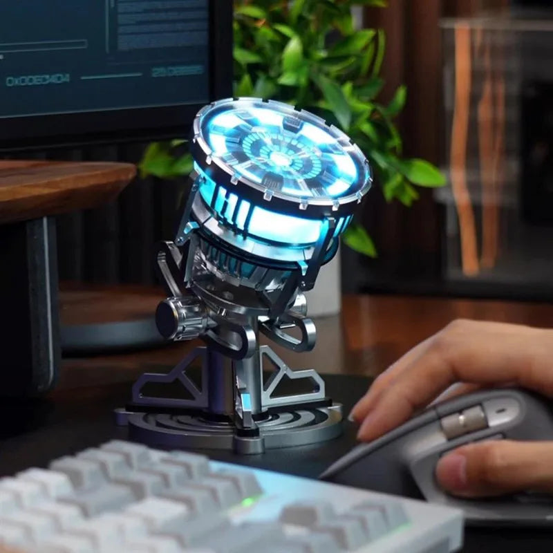 1:1 Toys Iron Man MARK1 Arc Reactor 3 Generations Tony Stark Heart of Mark5 Figure Led Light Model Palladium Element Chest Lamp