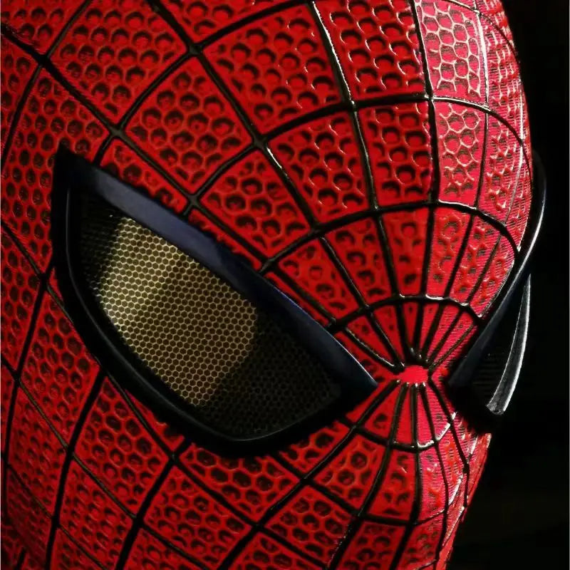 Super Spiderman V1 V2 Cosplay Mask Handcraft High-Quality Spider Mask Garfield Version of Peter Parker Tobey Halloween Xmas Gift