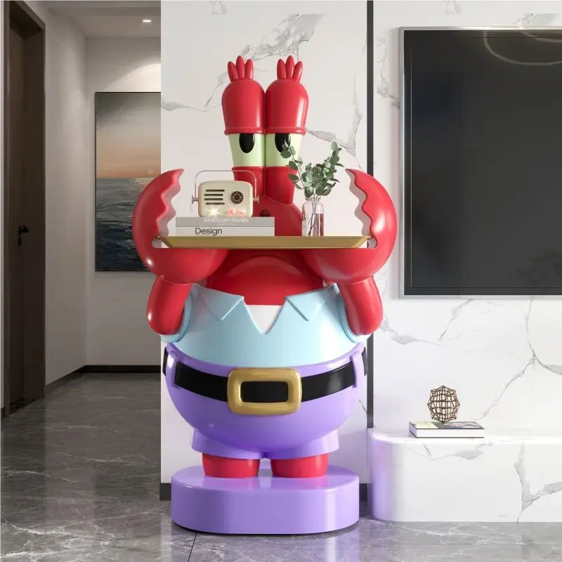 New Sponge Patrick Star Cartoon Table Living Room Bedside Table Ornaments Floor-Standing Sofa Coffee Table Furniture Decorations