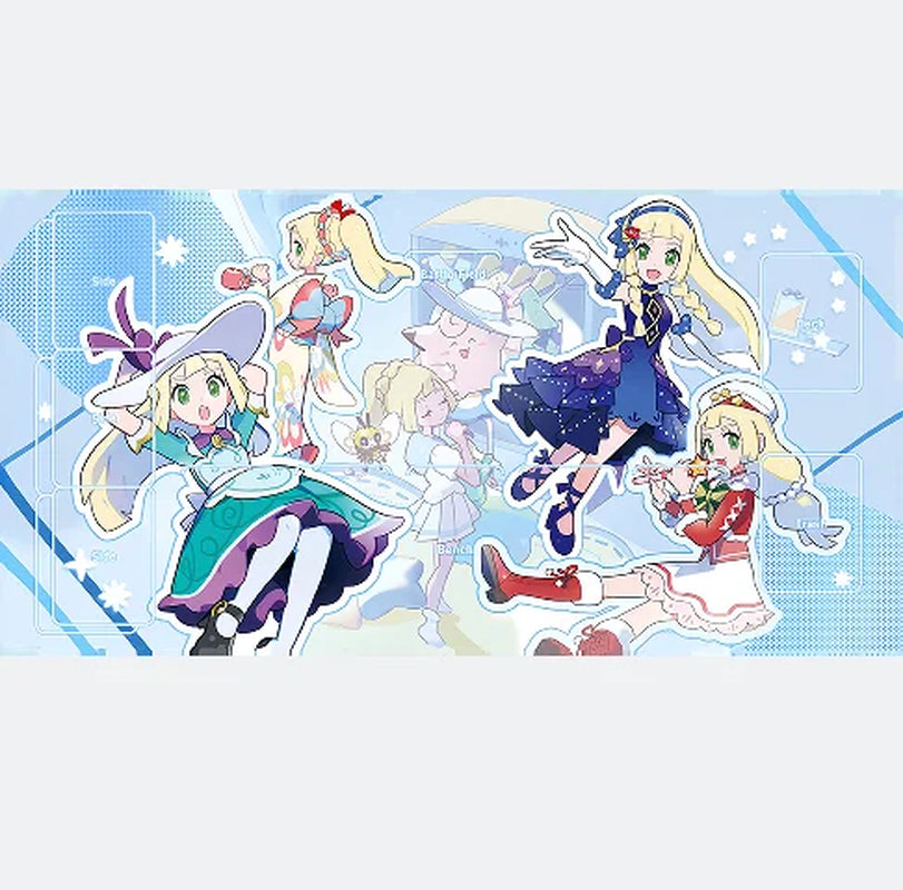 17 Designs DIY 600*350*2MM Pokemon Playmat - Anime Mew Leafeon Pikachu Squirtle Bulbasaur Charmander PTCG Battle Card Mat
