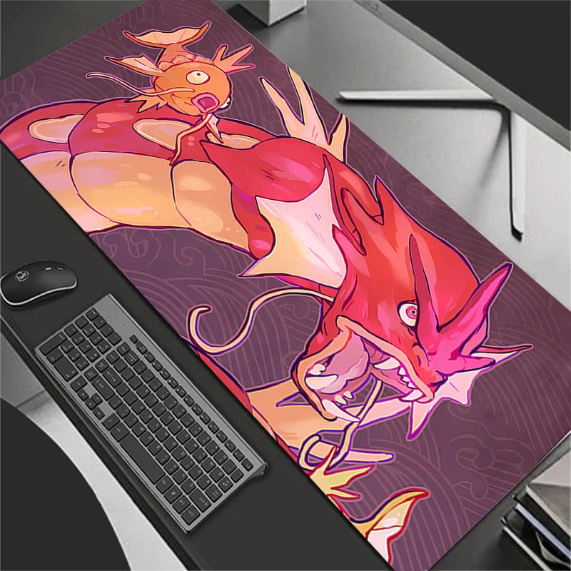 Mouse Pad Large Gamer XXL Mini Pc Keyboard Desk Mouse Mat Carpet Rubber Tapis Souris Gaming Notbook P-Pokemons Gyarados Mousepad