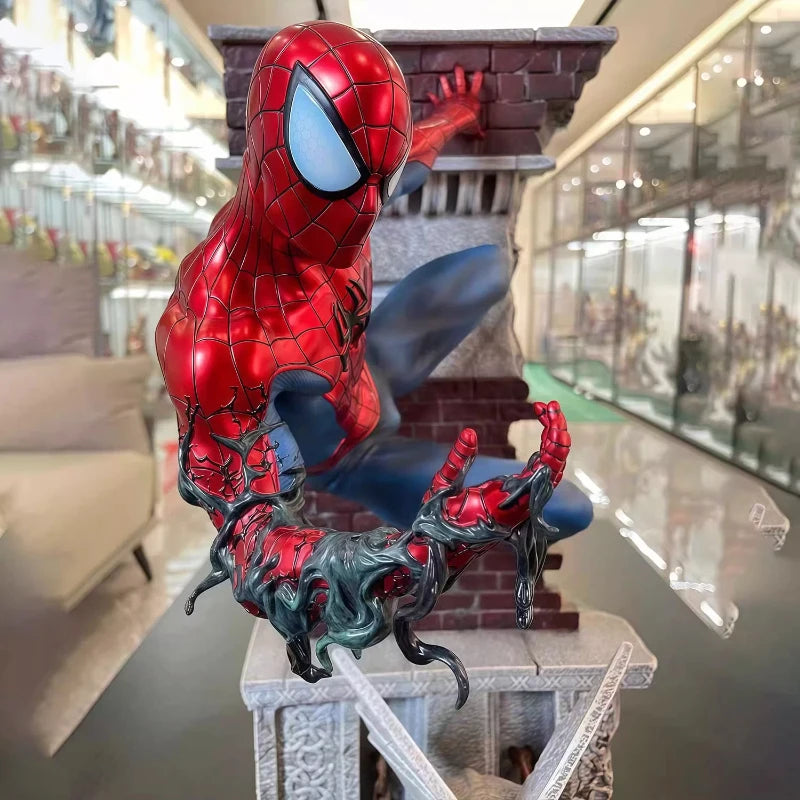 New 29Cm Spider-Man the Amazing Gk Model Statue Figure Trendy Toy Scene Peripheral Desktop Decoration Birthday Gift
