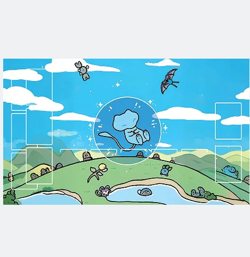 17 Designs DIY 600*350*2MM Pokemon Playmat - Anime Mew Leafeon Pikachu Squirtle Bulbasaur Charmander PTCG Battle Card Mat
