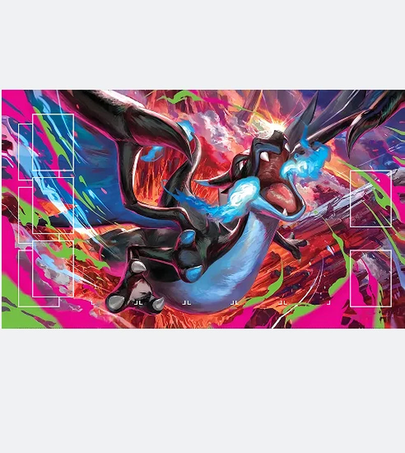 17 Designs DIY 600*350*2MM Pokemon Playmat - Anime Mew Leafeon Pikachu Squirtle Bulbasaur Charmander PTCG Battle Card Mat