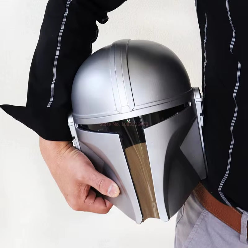 Adult Cosplay Helmet Star Wars Anime Peripheral the Mandalorian Helmet Mask Christmas Skywalker Rises Mando Bounty Hunter Toys