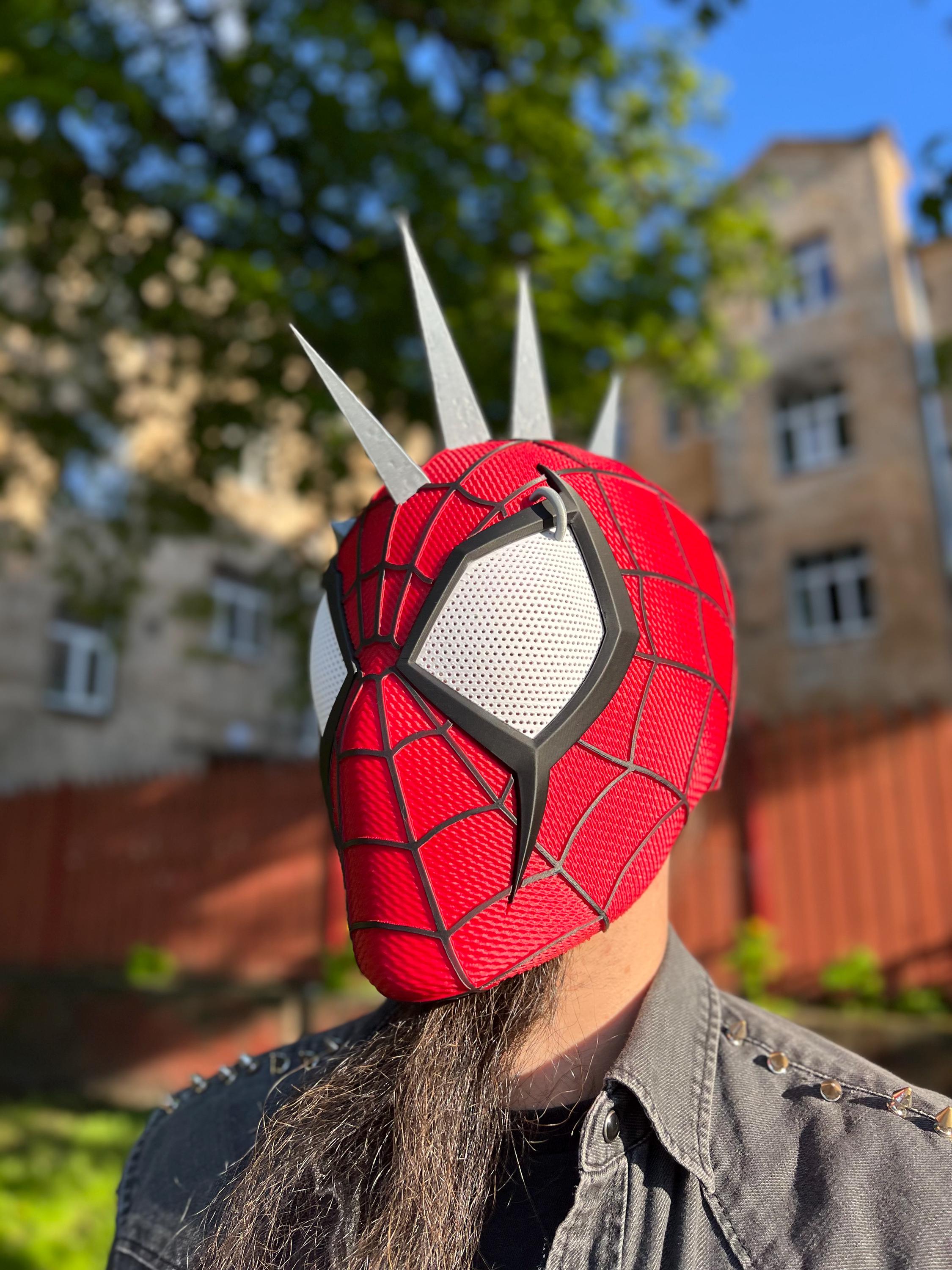 Spider-Punk Wearable Mask Replica (3D Printed)