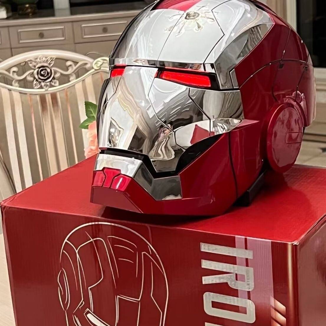 1:1 Iron Man Mark V - Wearable Voice-Activated Helmet